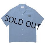 画像: WACKO MARIA/50'S OPEN COLLAR SHIRT（BLUE）［50'Sオープンカラーシャツ-24春夏］