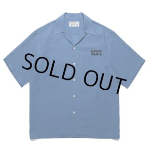 画像: WACKO MARIA/50'S OPEN COLLAR SHIRT（BLUE）［50'Sオープンカラーシャツ-24春夏］