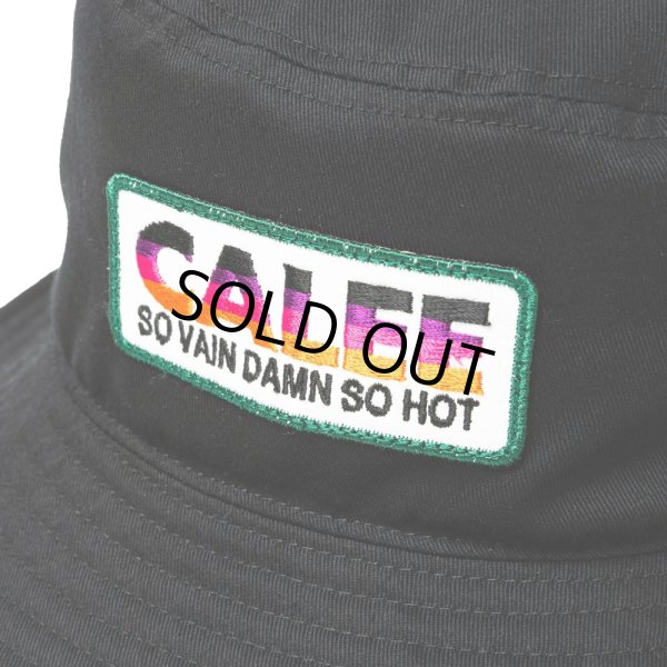 画像4: 【30%OFF】CALEE/EMBROIDERY & WAPPEN BUCKET HAT ＜TYPE C＞（Black/C）［バケットハット-24春夏］ (4)