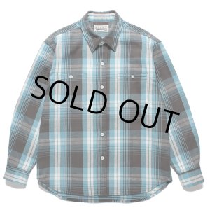 画像: WACKO MARIA/CHECK FLANNEL SHIRT（BLUE）［チェックフランネルシャツ-24春夏］