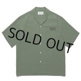 画像: WACKO MARIA/50'S OPEN COLLAR SHIRT（GREEN）［50'Sオープンカラーシャツ-24春夏］