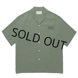 画像: WACKO MARIA/50'S OPEN COLLAR SHIRT（GREEN）［50'Sオープンカラーシャツ-24春夏］