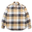 画像1: WACKO MARIA/BLOCK CHECK FLANNEL SHIRT（YELLOW）［ブロックチェックフランネルシャツ-24春夏］ (1)