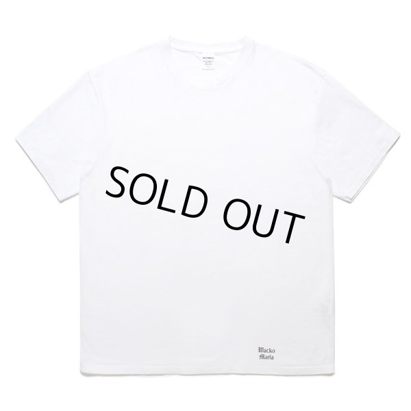 画像1: WACKO MARIA/WASHED HEAVY WEIGHT T-SHIRT（WHITE）［プリントT-24春夏］ (1)