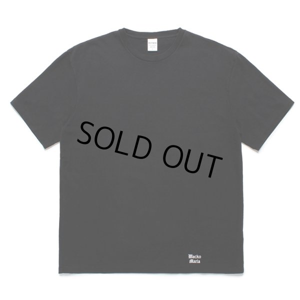 画像1: WACKO MARIA/WASHED HEAVY WEIGHT T-SHIRT（BLACK）［プリントT-24春夏］ (1)