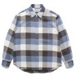 画像1: WACKO MARIA/BLOCK CHECK FLANNEL SHIRT（L-PURPLE）［ブロックチェックフランネルシャツ-24春夏］ (1)