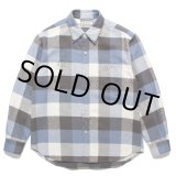 画像: WACKO MARIA/BLOCK CHECK FLANNEL SHIRT（L-PURPLE）［ブロックチェックフランネルシャツ-24春夏］