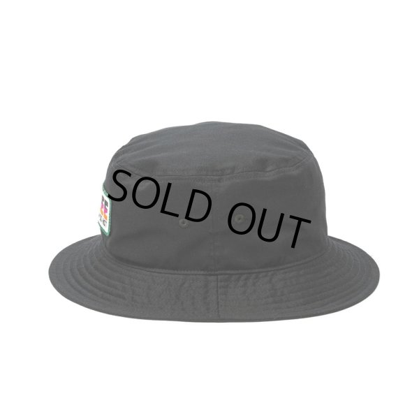 画像2: 【30%OFF】CALEE/EMBROIDERY & WAPPEN BUCKET HAT ＜TYPE C＞（Black/C）［バケットハット-24春夏］ (2)