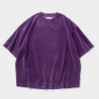 画像1: TIGHTBOOTH/VELOUR T-SHIRT（Purple）［ベロアT-24春夏］ (1)