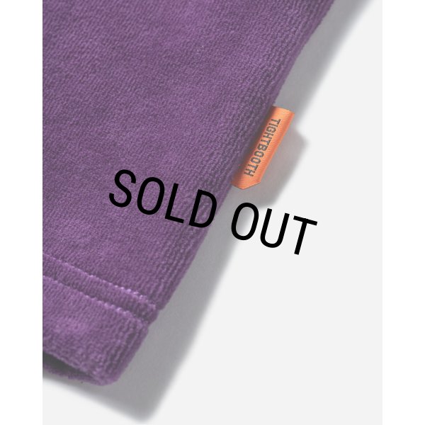TIGHTBOOTH/VELOUR T-SHIRT（Purple）［ベロアT-24春夏］ - JONAS