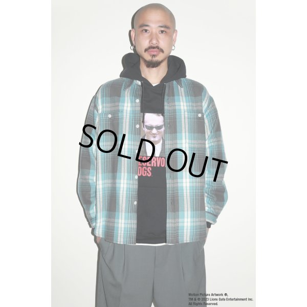 画像2: WACKO MARIA/CHECK FLANNEL SHIRT（GRAY）［チェックフランネルシャツ-24春夏］ (2)
