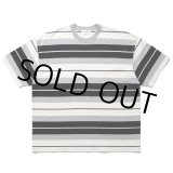 画像: COOTIE PRODUCTIONS/Panel Border S/S Tee（Black/Ash Gray/White）［パネルボーダーT-24春夏］