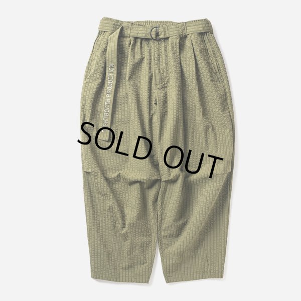 画像1: TIGHTBOOTH/SEERSUCKER BALLOON PANTS（Olive） 【20%OFF】［シアサッカーバルーンパンツ-24春夏］ (1)