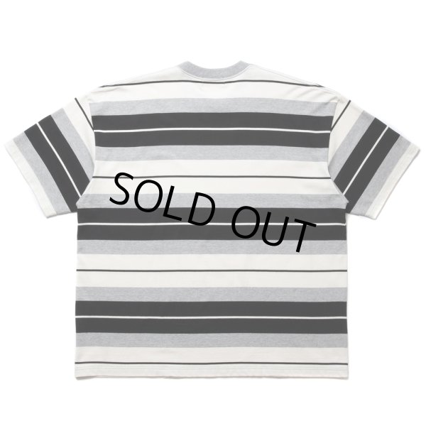 画像2: COOTIE PRODUCTIONS/Panel Border S/S Tee（Black/Ash Gray/White）［パネルボーダーT-24春夏］ (2)