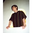 画像2: WACKO MARIA/STRIPED JACQUARD SUMMER KNIT POLO SHIRT（BLACK）［ストライプジャガードサマーニットポロシャツ-24春夏］ (2)