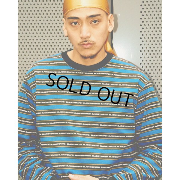 画像3: BlackEyePatch/TACTIC SANS STRIPED L/S TEE（BLUE） (3)