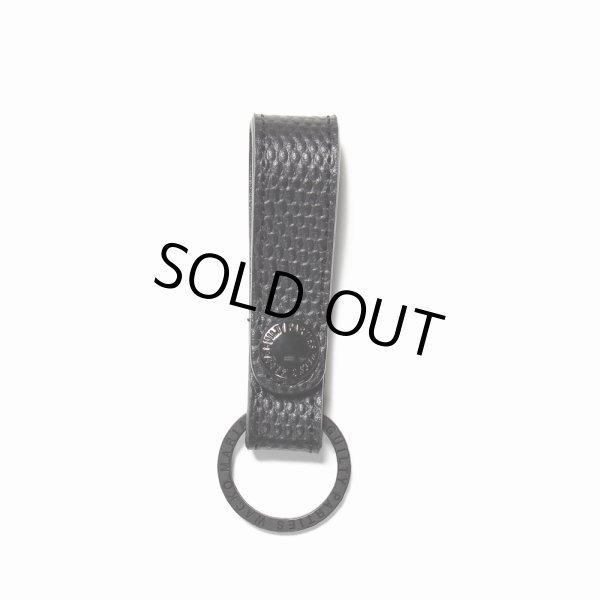 画像1: WACKO MARIA/EMBOSS LEATHER KEY HOLDER（LIZARD）（BLACK/BLACK）［レザーキーホルダー-24秋冬］ (1)