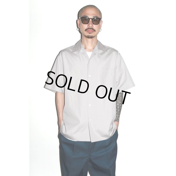画像2: WACKO MARIA/TESSITURA MONTI / OPEN COLLAR SHIRT（NAVY）［オープンカラーシャツ-24春夏］ (2)