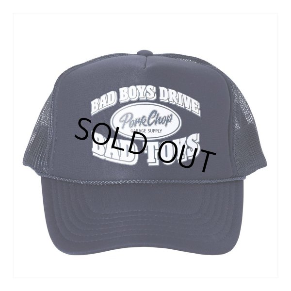 画像1: PORKCHOP/BAD TOYS CAP（NAVY）［メッシュキャップ-23春夏］ (1)