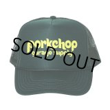 画像: PORKCHOP/WHEEL LOGO MESH CAP（DARK GREEN）［メッシュキャップ-23秋冬］