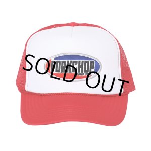 画像: PORKCHOP/2nd OVAL MESH CAP（WHITE/RED）［メッシュキャップ-24春夏］