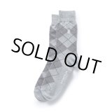 画像: RATS/COTTON ACRYLIC ARGYLE SOCKS（GRAY）［ソックス-24春夏］