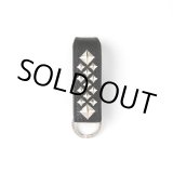 画像: CALEE/STUDS LEATHER SNAP KEY RING（BLACK）［スナップレザーキーリング-24春夏］