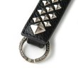 画像2: CALEE/STUDS LEATHER SNAP KEY RING（BLACK）［スナップレザーキーリング-24春夏］ (2)