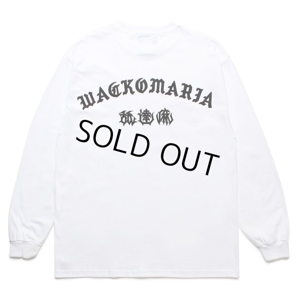 画像2: WACKO MARIA/舐達麻 / HIGH TIMES / LONG SLEEVE T-SHIRT（WHITE）［プリント長袖T-24春夏］ (2)