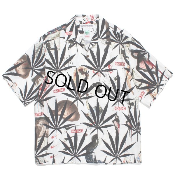 画像1: WACKO MARIA/HIGH TIMES / HAWAIIAN SHIRT（WHITE）［ハワイアンシャツ-24春夏］ (1)