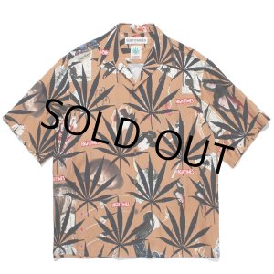 画像: WACKO MARIA/HIGH TIMES / HAWAIIAN SHIRT（BROWN）［ハワイアンシャツ-24春夏］