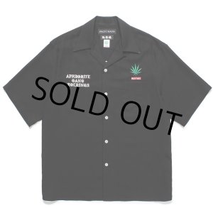 画像: WACKO MARIA/舐達麻 / HIGH TIMES / 50'S OPEN COLLAR SHIRT（BLACK）［50'Sオープンカラーシャツ-24春夏］
