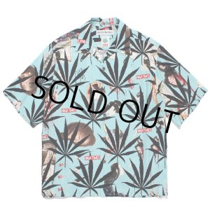 画像: WACKO MARIA/HIGH TIMES / HAWAIIAN SHIRT（MINT）［ハワイアンシャツ-24春夏］