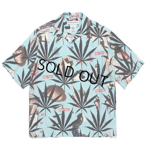 画像1: WACKO MARIA/HIGH TIMES / HAWAIIAN SHIRT（MINT）［ハワイアンシャツ-24春夏］ (1)