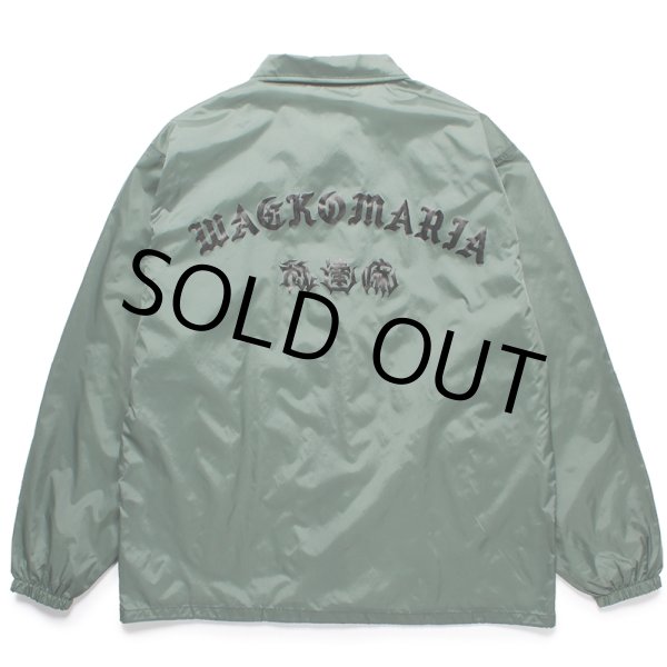 画像2: WACKO MARIA/舐達麻 / HIGH TIMES / COACH JACKET（GREEN）［コーチJKT-24春夏］ (2)