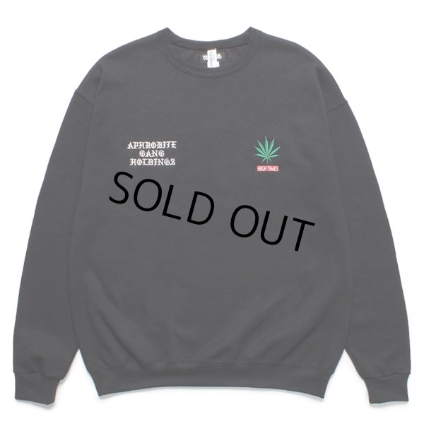 画像1: WACKO MARIA/舐達麻 / HIGH TIMES / SWEAT SHIRT（BLACK）［クルーネックスウェット-24春夏］ (1)