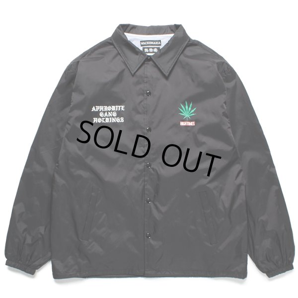 画像1: WACKO MARIA/舐達麻 / HIGH TIMES / COACH JACKET（BLACK）［コーチJKT-24春夏］ (1)