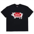 画像1: PORKCHOP/LOGO PORK TEE（BLACK）［プリントT-24春夏］ (1)