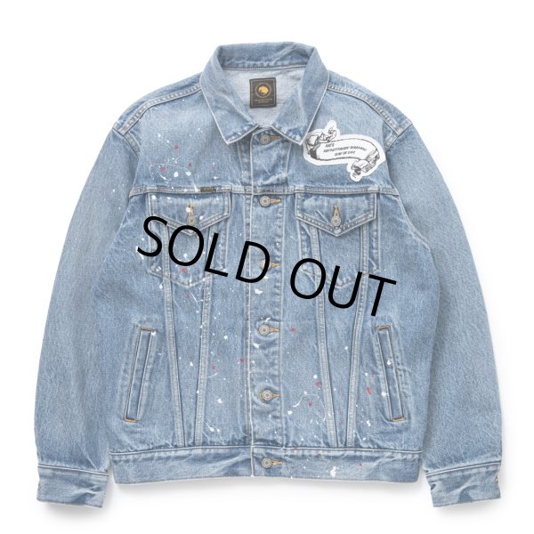 画像2: 【30%OFF】RATS/3RD TYPE PRINT DENIM JKT（INDIGO）［サードタイププリントデニムJKT-24春夏］ (2)