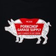 画像3: PORKCHOP/LOGO PORK TEE（BLACK）［プリントT-24春夏］ (3)