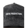 画像4: COOTIE PRODUCTIONS/Pigment Coating Twill 6 Panel Cap（Black/White）［ピグメント6パネルキャップ-24春夏］ (4)