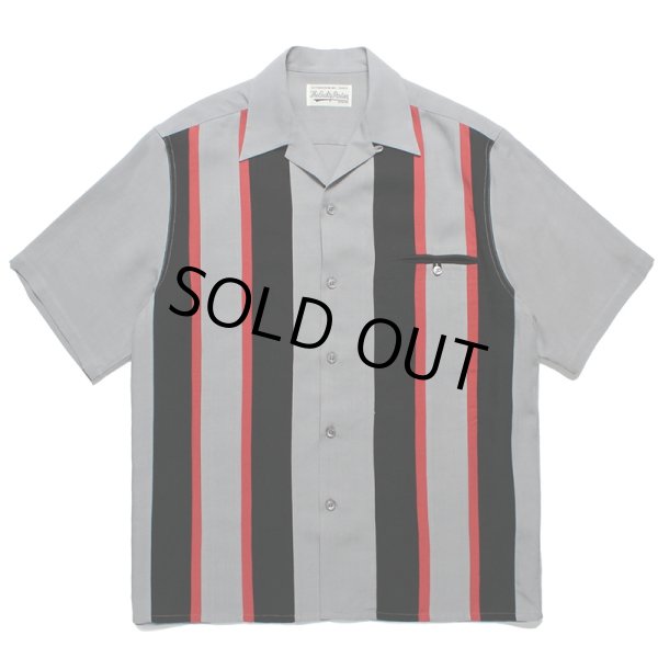 画像1: WACKO MARIA/SWITCHING 50'S OPEN COLLAR SHIRT（GRAY）［スイッチング50'Sオープンカラーシャツ-24春夏］ (1)
