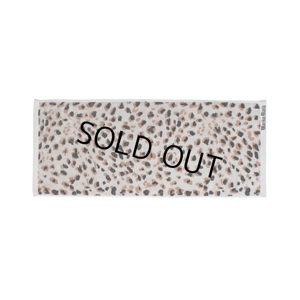 画像1: WACKO MARIA/LEOPARD JACQUARD TOWEL（SMALL）（GRAY）［レオパードジャガードタオル-24春夏］ (1)
