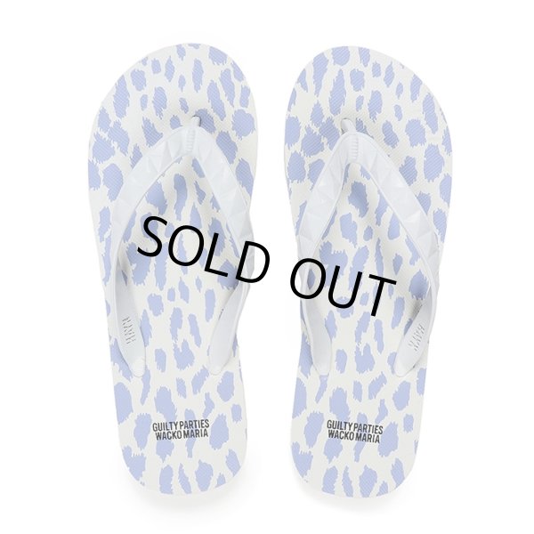 画像1: WACKO MARIA/HAYN / LEOPARD BEACH SANDALS（PURPLE）［レオパードビーチサンダル-23春夏］ (1)