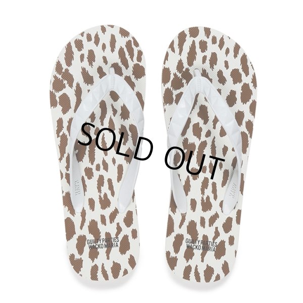 画像1: WACKO MARIA/HAYN / LEOPARD BEACH SANDALS（BROWN）［レオパードビーチサンダル-23春夏］ (1)