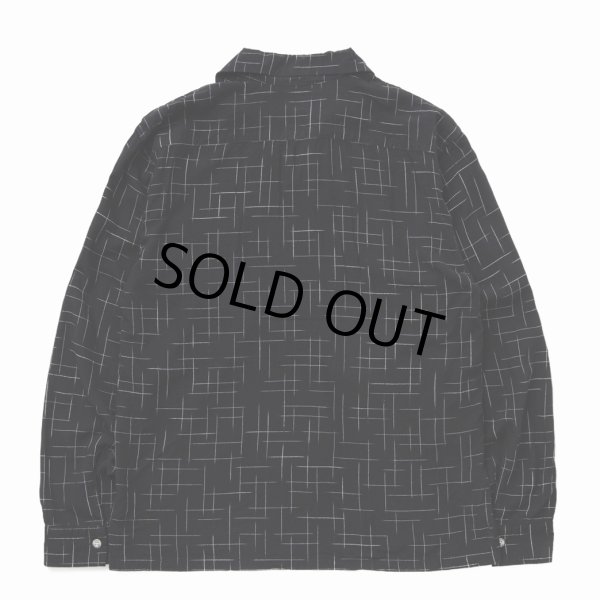 画像2: RATS/KASURI RAYON SHIRT（BLACK）［カスリレーヨンシャツ-24春夏］ (2)