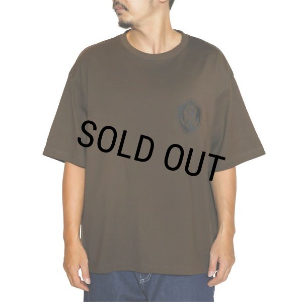 画像3: 【40%OFF】CALEE/DROP SHOULDER S.V.D.S.H LOGO TEE ＜NATURALLY PAINT DESIGN＞（BLACK）［ドロップショルダープリントT-24春夏］ (3)