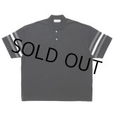 画像: COOTIE PRODUCTIONS/Jacquard Sleeve S/S Polo（Black）［ジャガードスリーブポロ-24春夏］