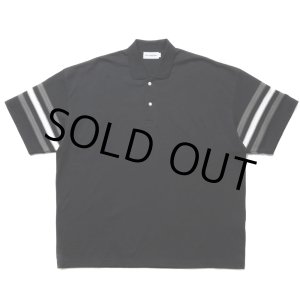 画像: COOTIE PRODUCTIONS/Jacquard Sleeve S/S Polo（Black）［ジャガードスリーブポロ-24春夏］