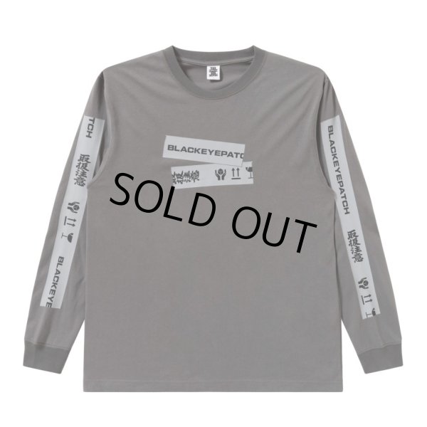 画像1: BlackEyePatch/HWC TAPED L/S TEE（CHARCOAL） (1)
